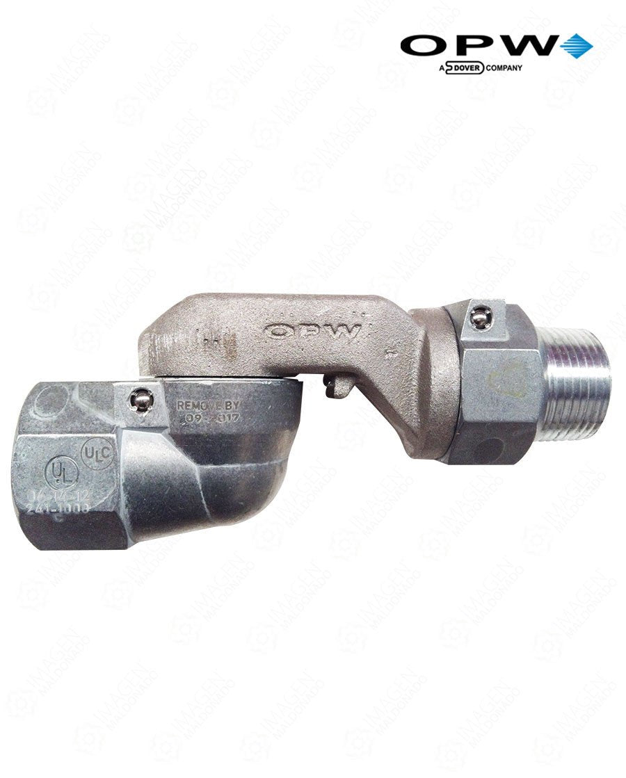 OPW 0241-TPS-90241 Destorcedor para manguera tps (plano) de 3/4" giro 90 grados