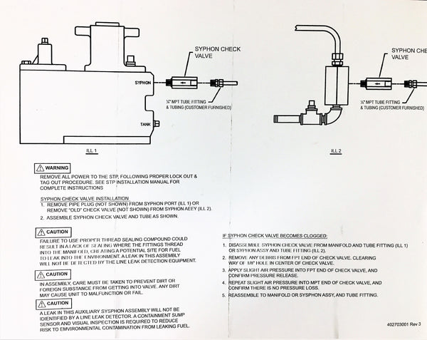 HLY-015 - 400137937 VALVULA CHECK SYPHON