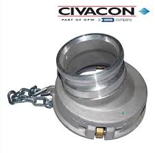 CIVACON-871A-AL40 Cople de descarga para pipa 6" a 4 " para descarga con empaque buna interior